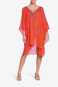 Deep V-Neck Dress front mobile