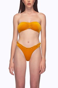Bandeau Bikini & Brazilian Ruffle Brief front mobile