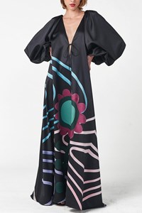 Deep V-Neck Kaftan front mobile