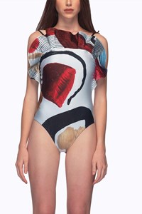 Ruffle Swimsuit front mobile