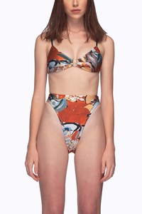 One Ring Cross String Bikini & Brazilian Brief front mobile