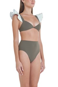 Ruffle Shoulder Bikini back mobile