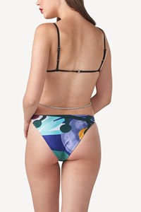 One Ring Cross String Bikini& Brazilian String Brief back mobile