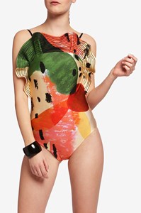 Ruffle Swimsuit front mobile